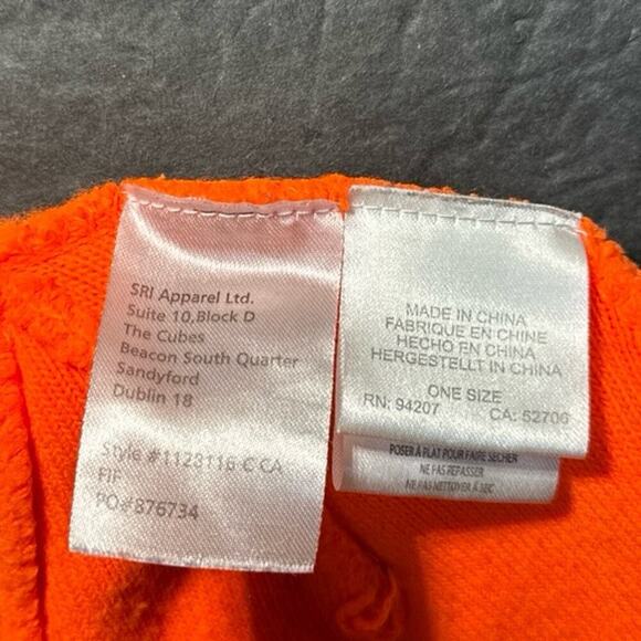 CAT Caterpillar Orange Beanie Skully Hat One Size Fits All - Picture 4 of 4